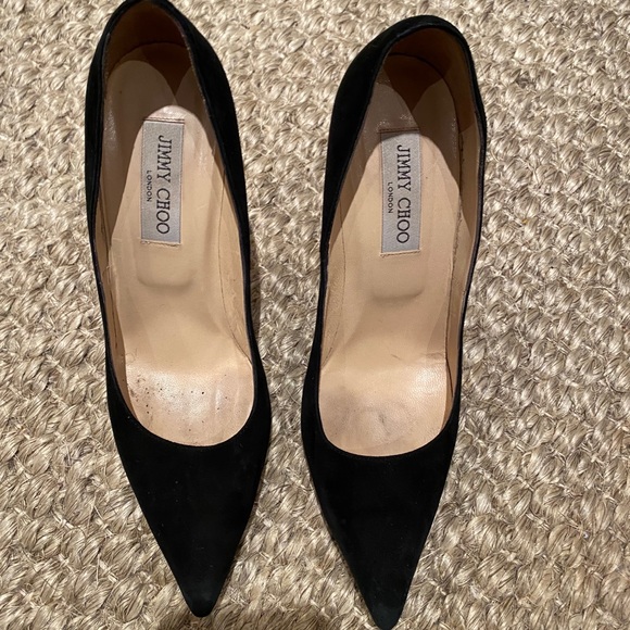 JIMMY CHOO Anouk 120 black suede stiletto EU39.5 - Picture 3 of 9